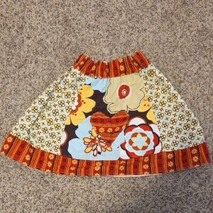 Vibrant REVERSIBLE Floral Skirt SIZE 5